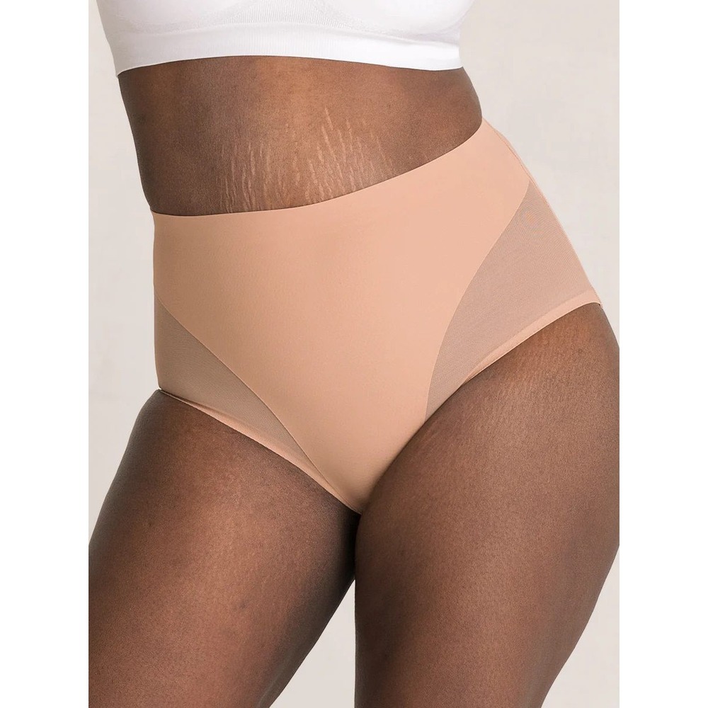 Shapermint Essentials Everyday Empower Mesh Shaper Panty‎ Latte 3XL NWT